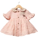 Floral Embroidery Tiered Dress