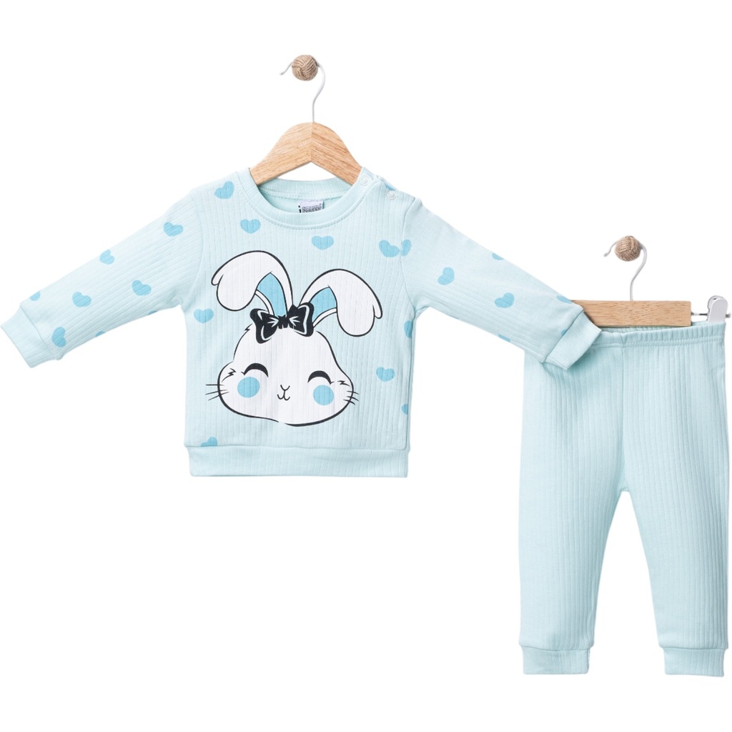 Bunny Graphic 2-Piece Set