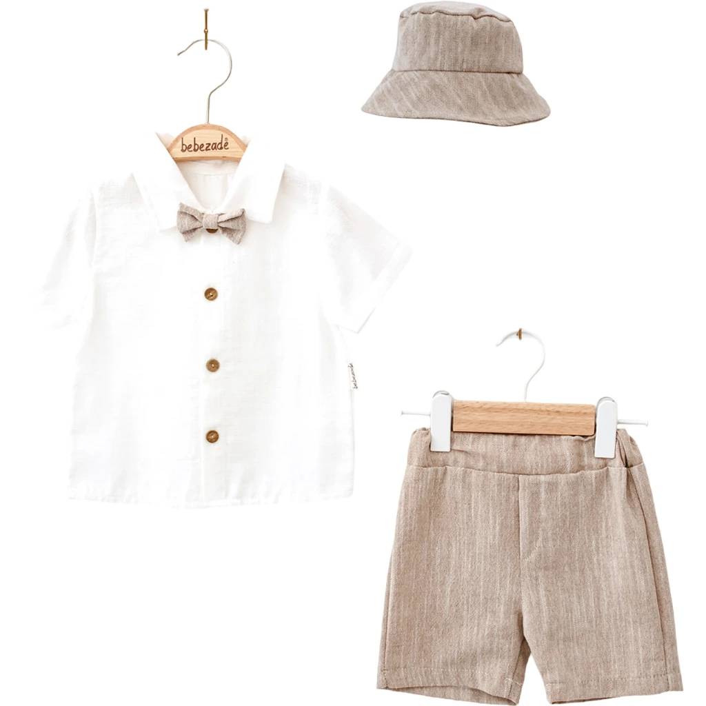 Little Gentleman Noah Set (Grey, 6/9M)