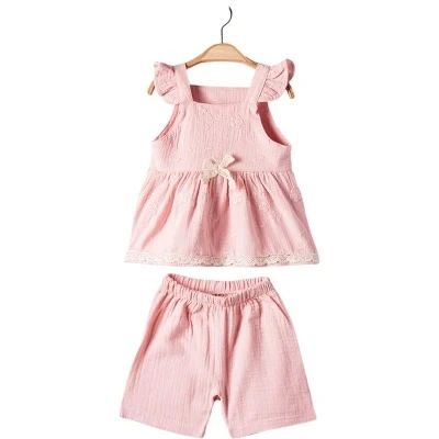 Cute Girl Sleeveless Dress Set