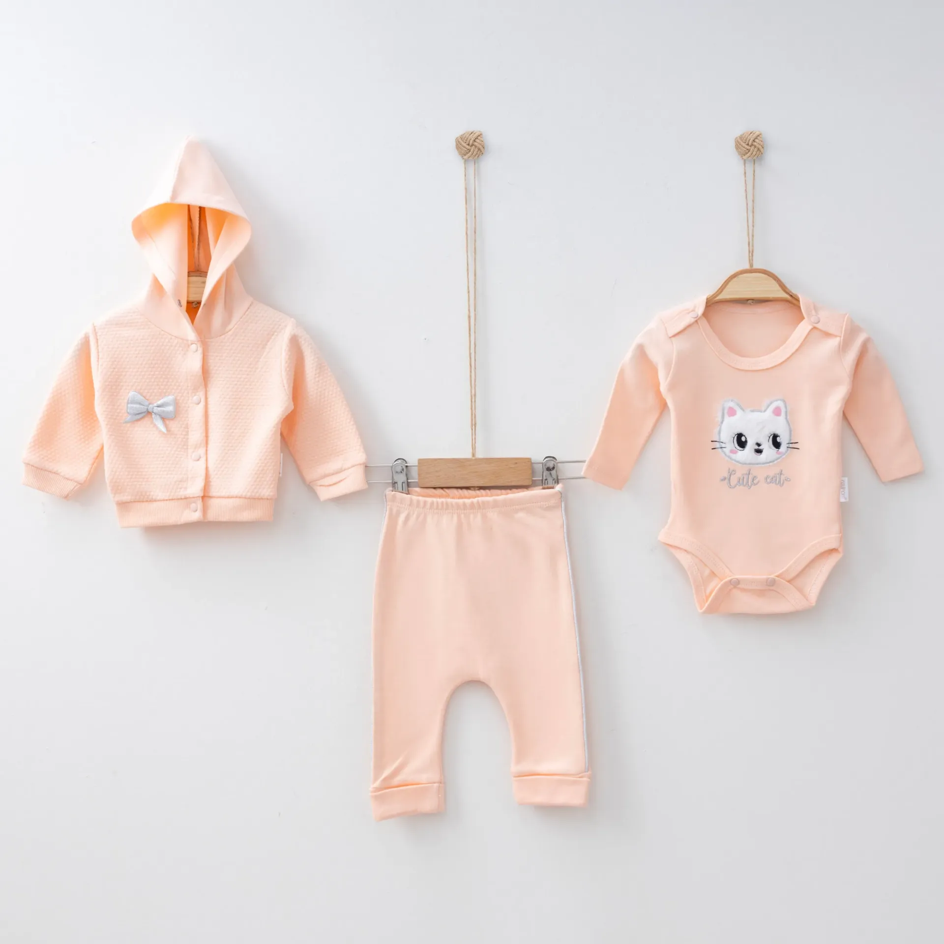 Sweet Kitty Collection (Peach, 0/3M)