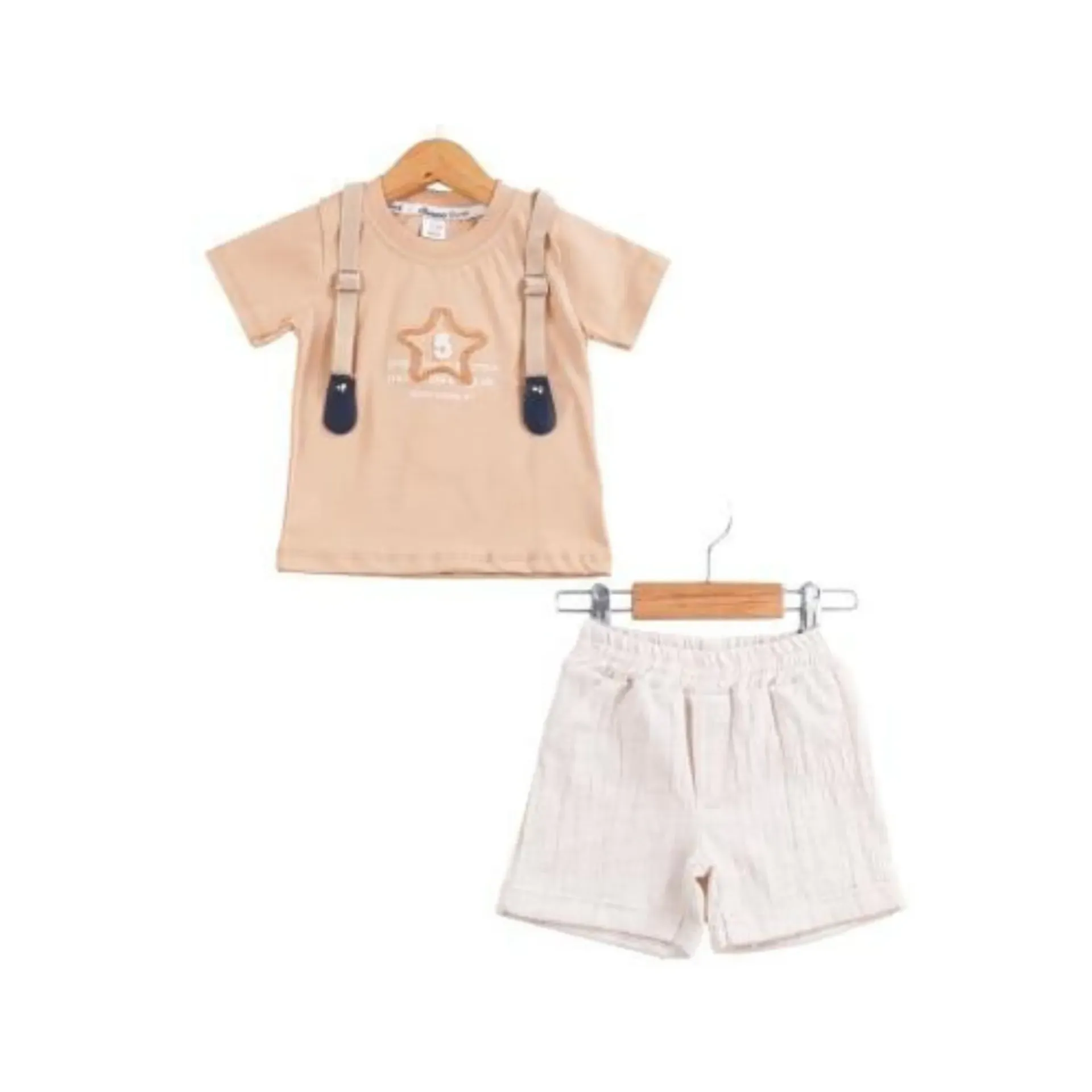 Starry Adventures Set (Brown, 6/9M)