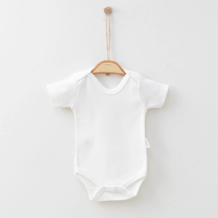 Plain Short Sleeve Bodysuit