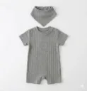 Hudson Romper & Bib Set