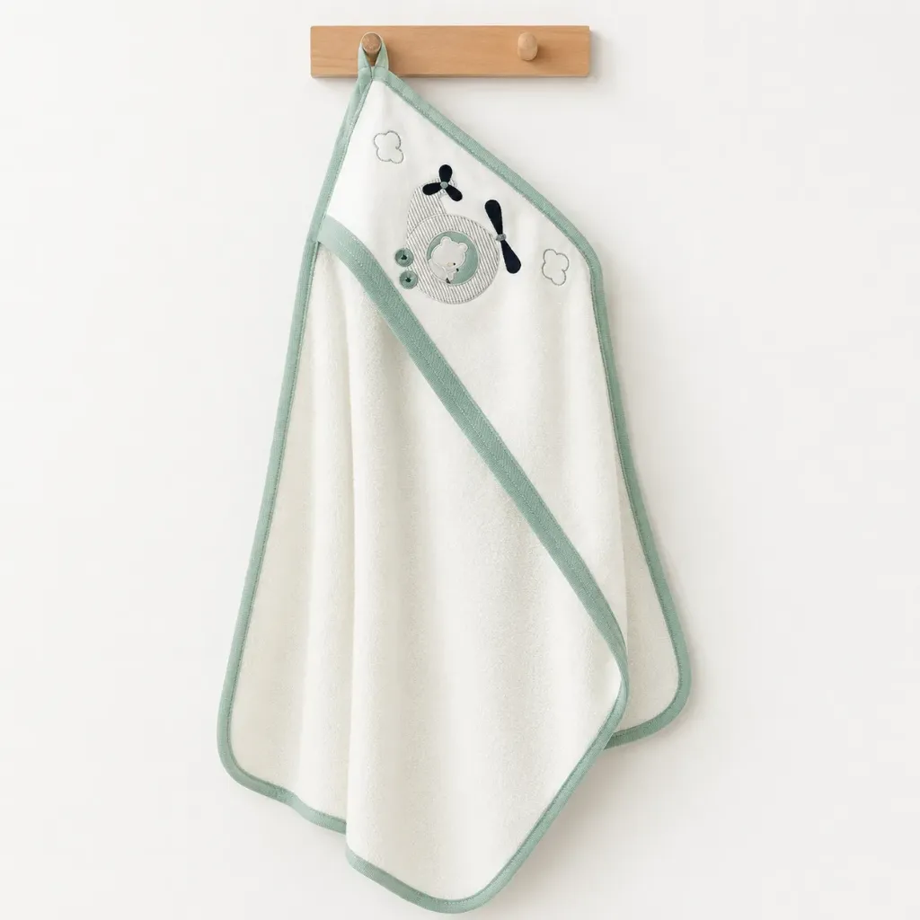 Cute Helicopter Baby Towel (Boy)