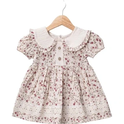Vintage Floral Collar Dress