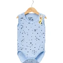 Bear Print Sleeveless Bodysuit