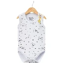 Bear Print Sleeveless Bodysuit