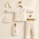 Beauty Pixellated Flowers Top & Bottom Set