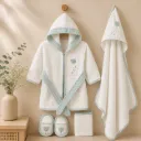 Sleepy-Bear Bathrobe Set