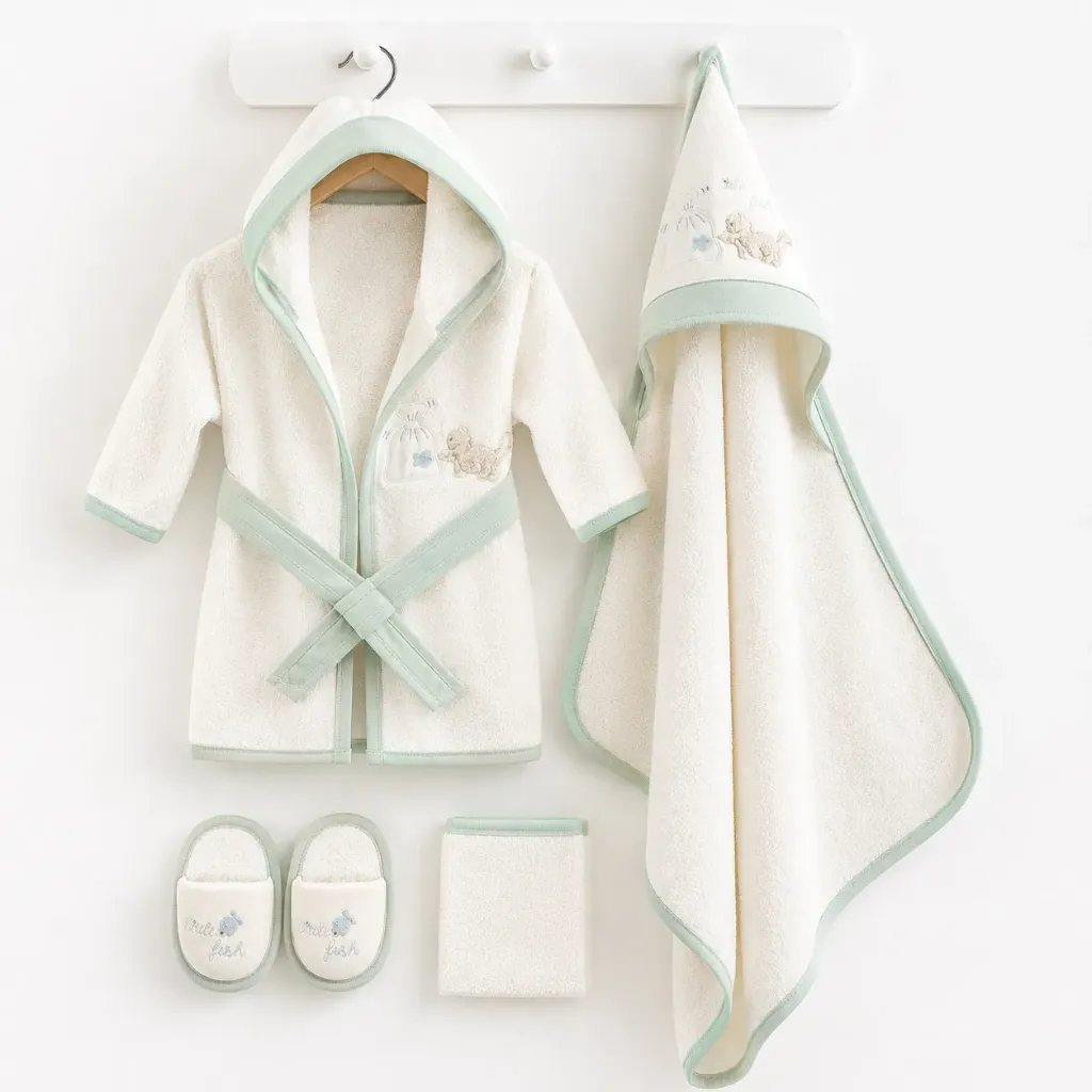 Ultra-Soft Cat Bathrobe Set