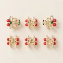 Red Cherry Hair Clips