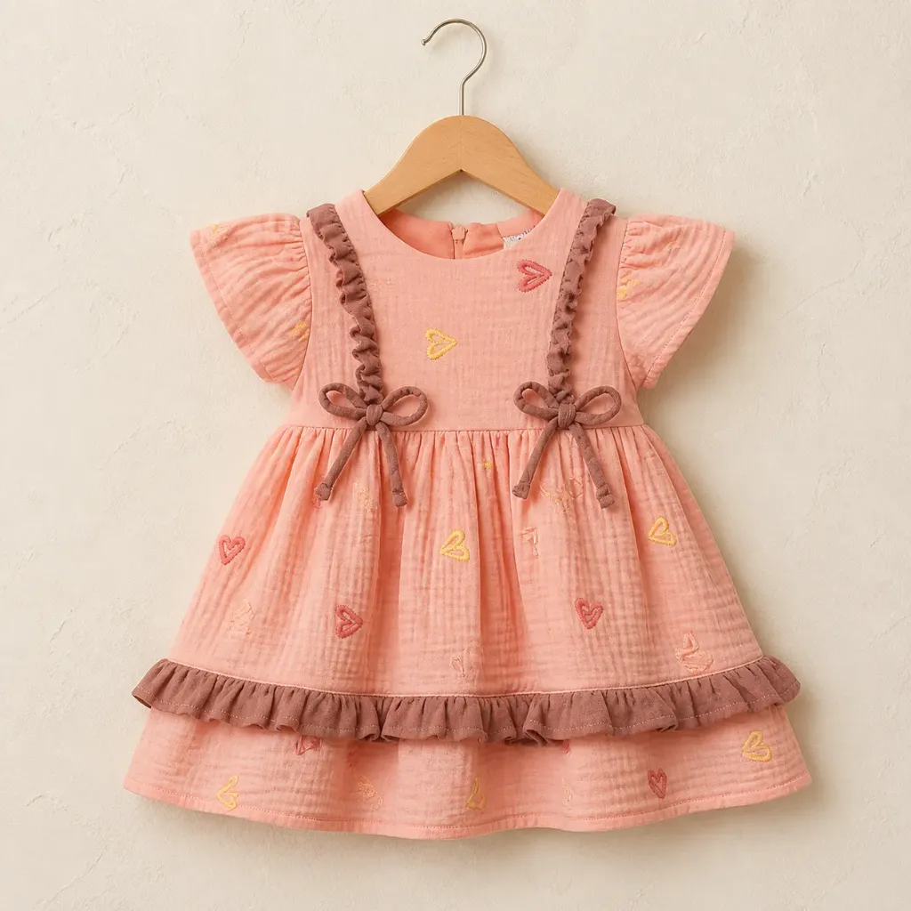 Happy Hearts Dress (3/6M)