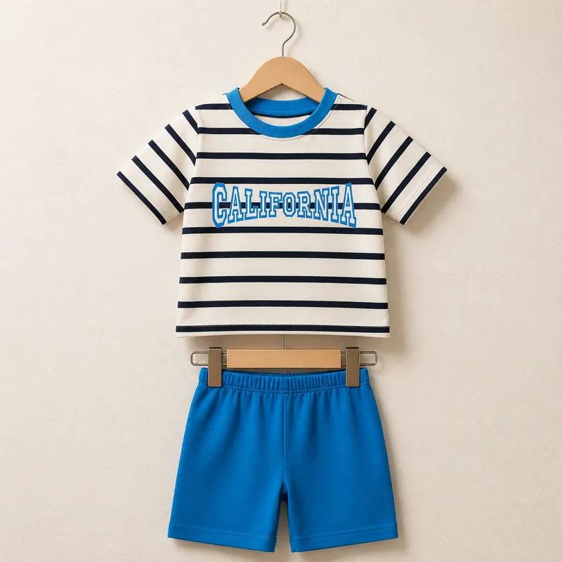 Striped California Tee Set