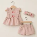 Cute Cherry Shorts Set