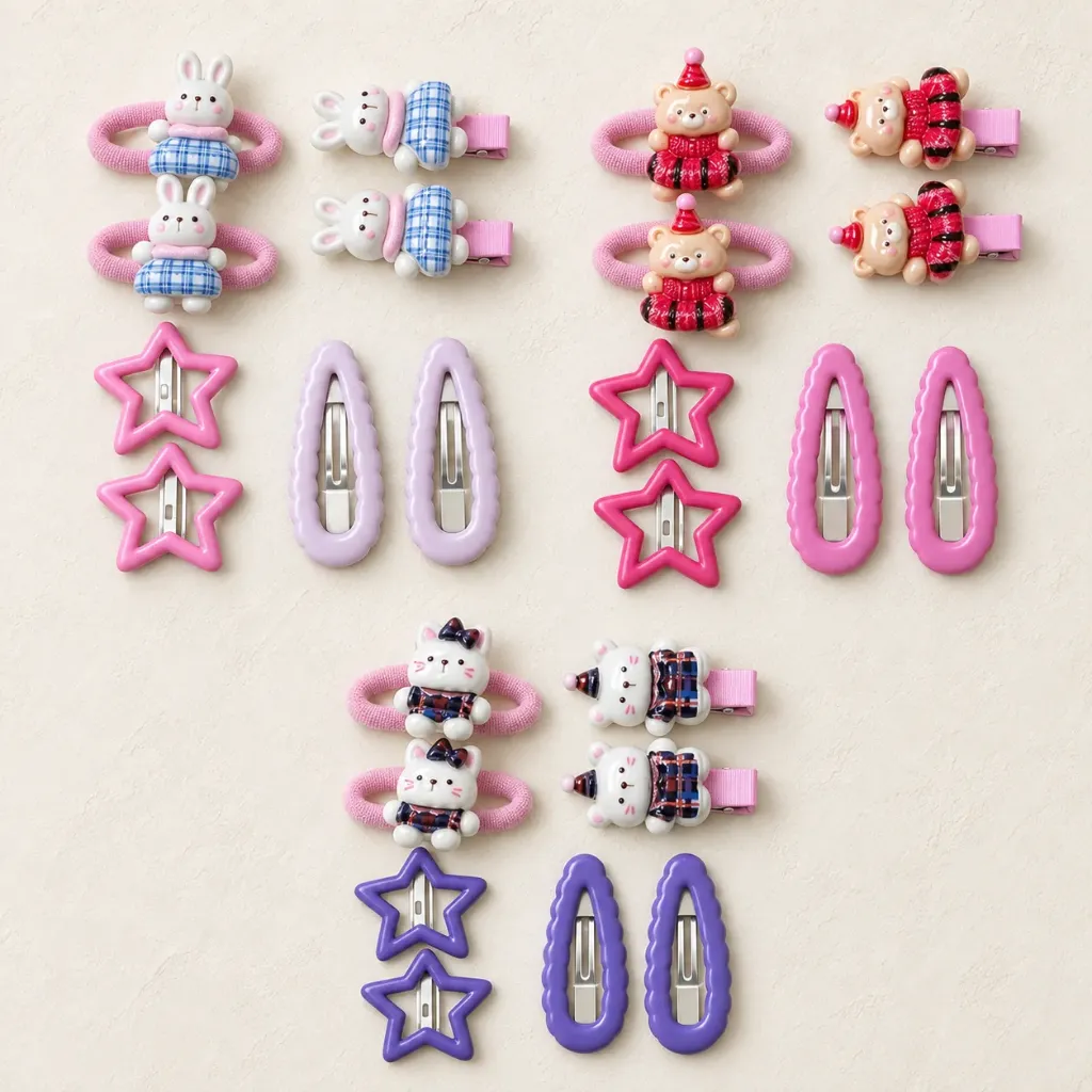 Multi-style Hair Clips (Blue)