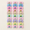 Multicolor Bow Clips
