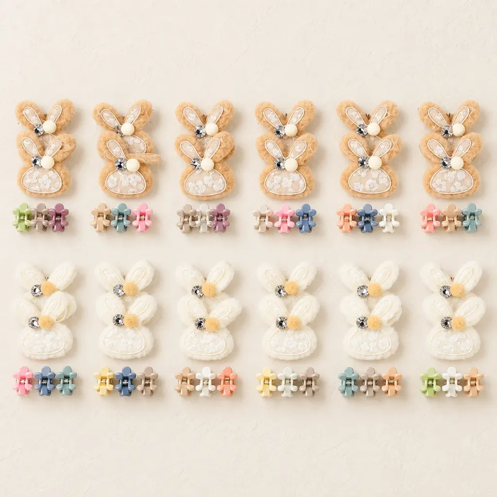 Bunny Multicolor Hair Clips