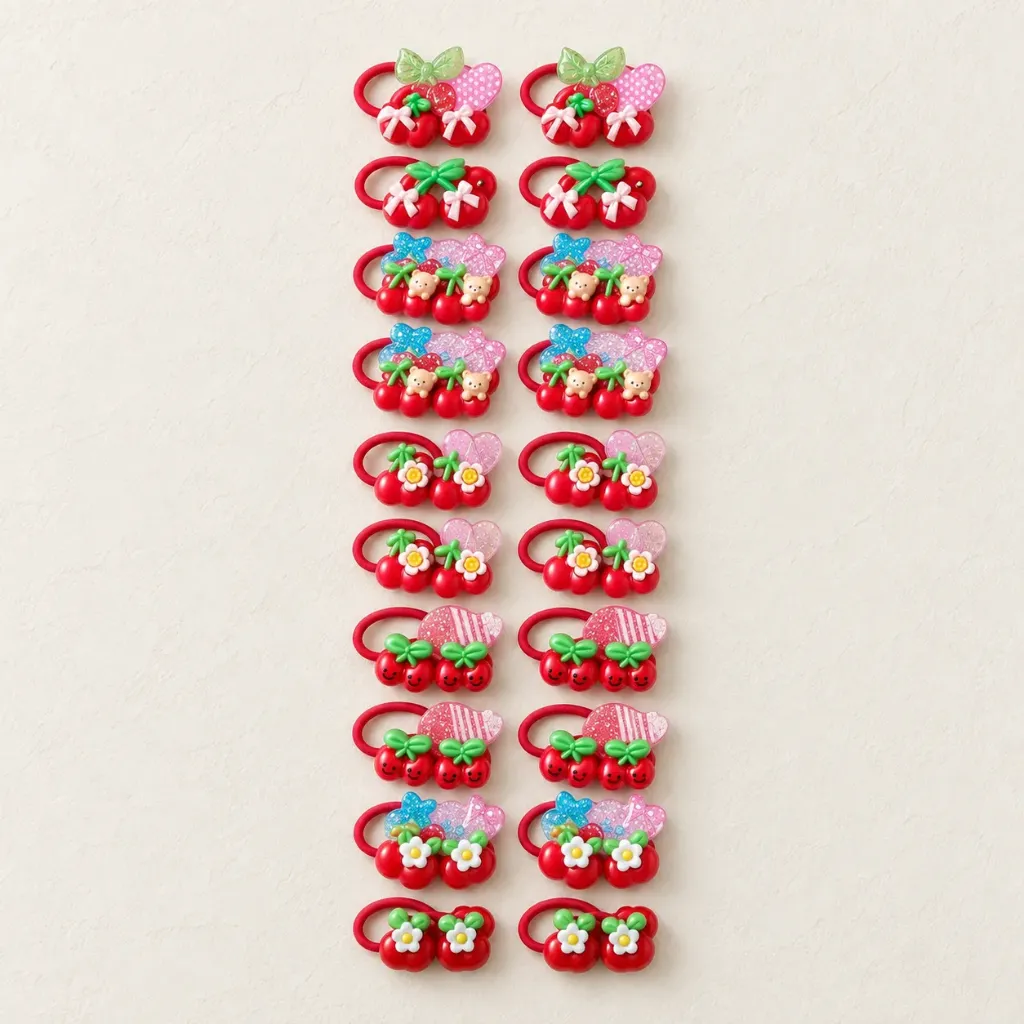 Cherry Scrunchies (Pink)