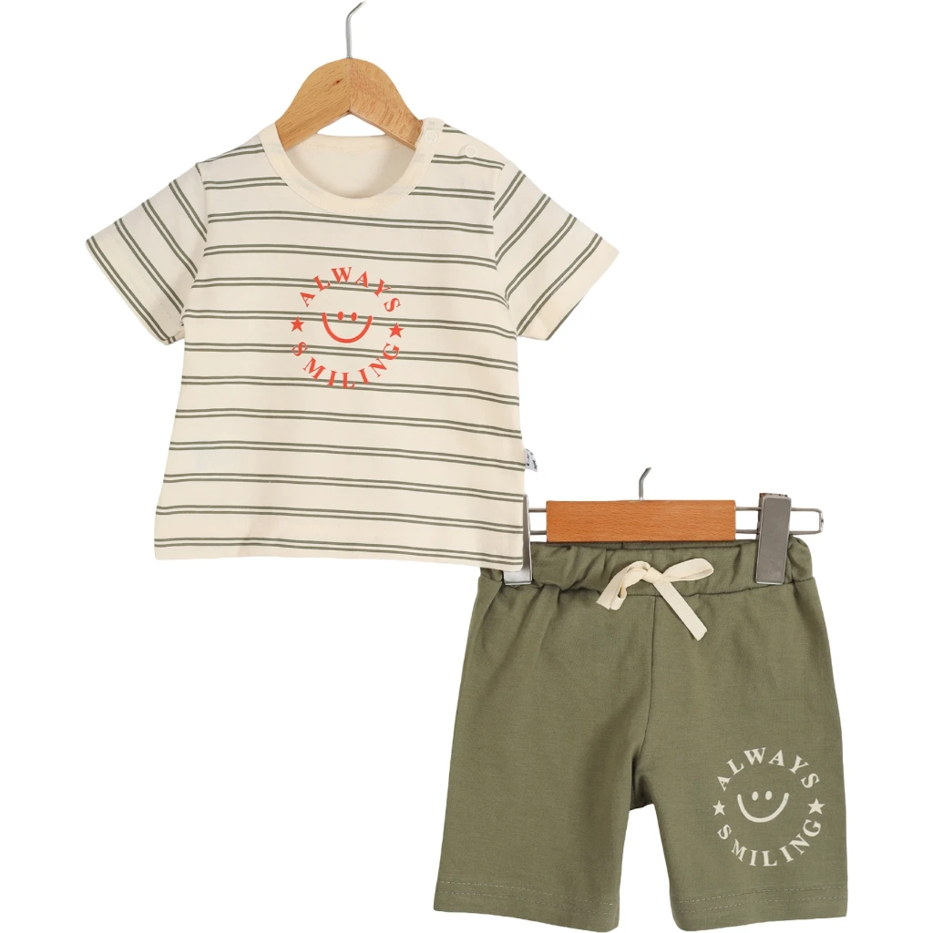 Always Smiling Set (Green, 0/3M)