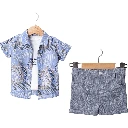 Summer Vacation Printed Boys' 3-Piece Set