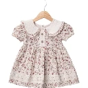 Vintage Floral Collar Dress