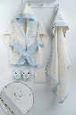 Cute Baby White Piccolo Teddy Bear Bathrobe
