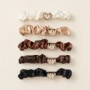 Multicolor Heart Scrunchies