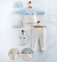 Exclusive Set of Baby Little Elephant-Themed Minimalist Smooth Clothes