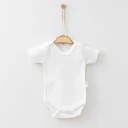Plain Short Sleeve Bodysuit