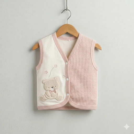 Cute Two-Toned Teddy Bear Vest