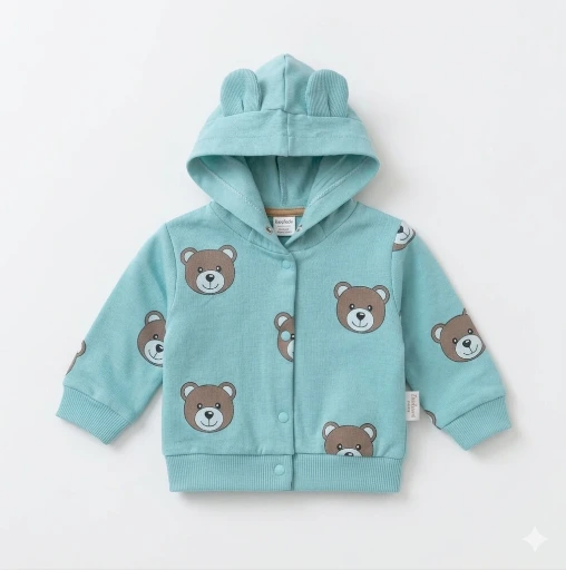 Blue Teddy Bear Hoodie