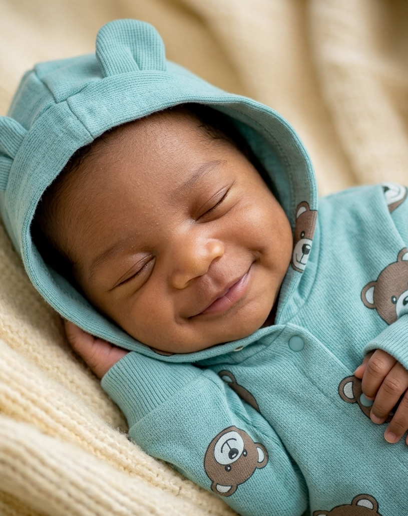 Blue Teddy Bear Hoodie